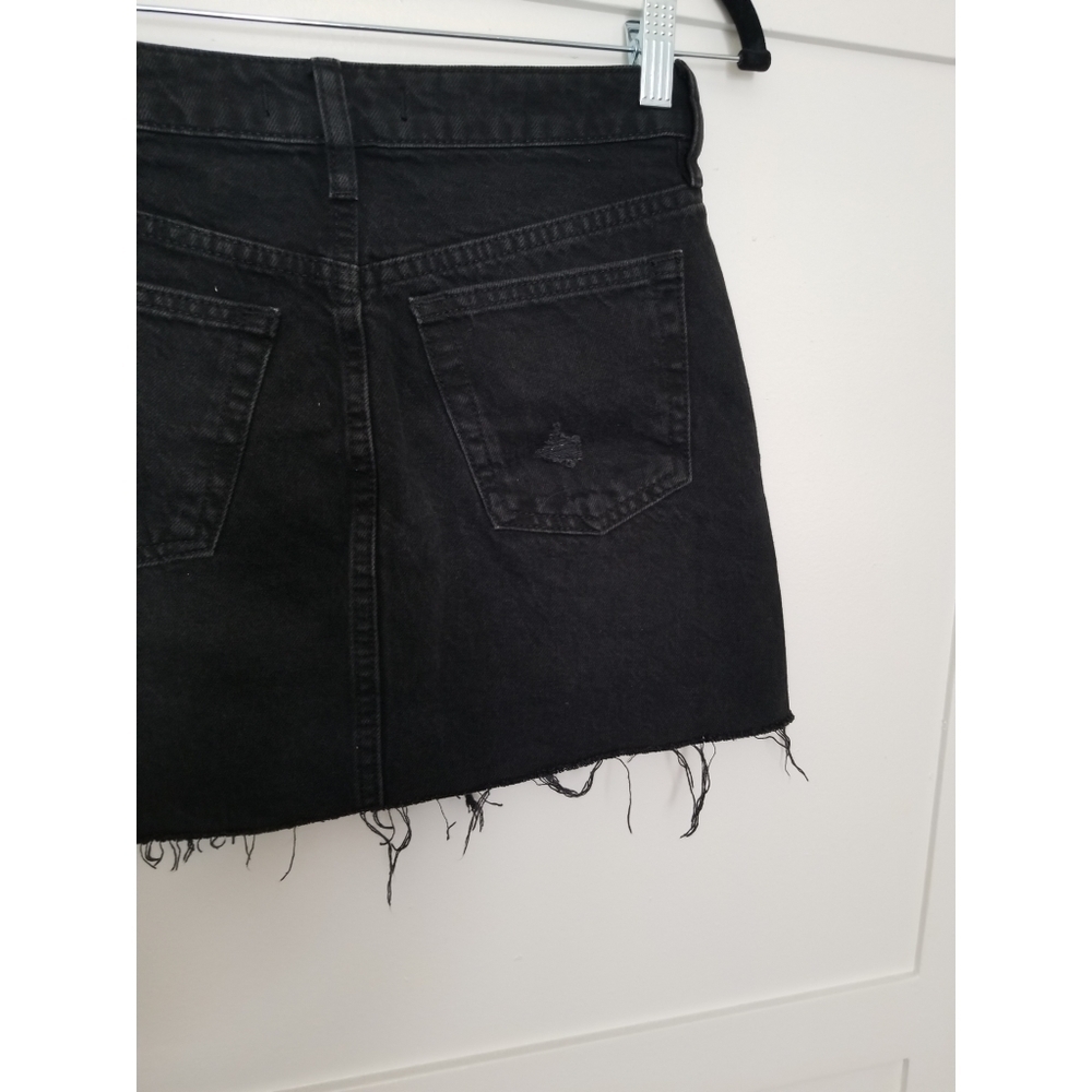 We the Free— Free People Denim A-line skirt in black - Picture 10 of 10